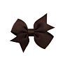 2.2 Inch Small Swallow Tail Ribbon Hair Bow with Full Lined Clip for Little Baby Girls Kids Hair Accessory 811