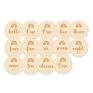 24 Double Sided Unique Designs Bonus Birth Announcement Sign Wooden Baby Monthly Cards