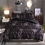 24 Hours Luxury King Size Polyester Gray Marble Bedding Duvet Cover Sets
