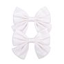 2Pcs/Pair 24 Colors Vintage Linen Fabric Bow Hair Clip Korean Headwear Ponytail Clip Simple Fabric Girl Hair Bows