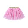 3-15 Years Children's Skirt Girl Sequined Star 3 Layers Tutu Skirt Mesh Ballet Mini Tutu Skirt for Kid