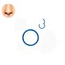 316L Surgical Steel Septum Nose Piercing Helix Cartilage Rook Hoop Earring Hinged Clicker Segment Nose Ring Body Jewelry