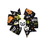 3 Inch Mini Halloween Hair Bows with Clips for Girls Handmade Ghost Pumpkin Pinwheel Hair Clips Hair Pin Accessories