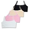 4Pcs/Set Lace Cotton Young Girls Training Bra Girls Vest Teens Teenage Underwear Children Bras for 8 9 10 11 12 13 14 Years Old