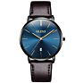 5869 Olevs Business Sports Style Genuine Leather Watch Mens Leather Wrist Watch Quartz Watch