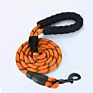5 Ft Strong Rope Dog Lead with Comfortable Padded Handle and Highly Reflective Threads Big Heavey Duty Rope Dog Leash