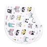 6 Layers Printed Bib and Muslin Baby Burp Cloths Burping Towel