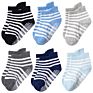 6 Pack Cute Organic Cotton Non Slip anti Skid Sole Infants Ankle Anti-Slip Newborn Toddlers Baby Grip Crew Socks