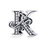 925 Sterling Silver Letter 26 Alphabet Pendant Designer Charms for Diy Bracelet Necklace Jewelry Making