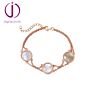 925 Sterling Silver Luxury Adult Freshwater Mother of Pearl Gold Plated Handmade Unique Jewelry Women Bracelet