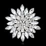 9 Colors Shiny Red Blue Big Crystal Rhinestone Sun Flower for Women Brooches Pins Scarf Accessories Wedding Jewelry Gifts 6.8 Cm