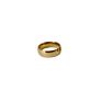 9 Sizes Polished Wide Thin Gold Rings Titanium Steel Geometric Rings for Women round Circle Minimalist Ring