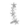 Aaa22 Rhinestone Women Earrings Ear Cuff Jewelry Gifts Wrap Earrings Butterfly Flowers Diamond Ear Clips