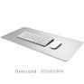Aluminum Alloy Silver Office Large Mouse Pad Smooth Soft Easy Clean