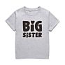 and Kids T Shirt Funny Big Sister Slogan Girls Cotton Tees Child Tops Shirts Ka-181