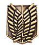 Anime around the Attack on the Giants Legion Logo Brooch Four Different Patterns Shield Insignia Collar Pin Anime Lovers Gifts