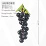 Artificial Grape Bunch Fake Grapes Vine Plastic Raisins Leaf Rattan Fruit Props Indoor Ceiling Decor Grape Leaves Artificial