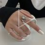 Aug Jewelry Mixed Mixed Batch Optional 925 Silver Female Old Vintage Jewelry, Opening Adjustable Thai Silver Ring