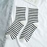 Autumn and Socks Women's Classic Stripe Tube Socks Japanese Department College Wind Breathable Cotton Socks