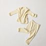 Autumn Bottoming Shirt Kids Suit Infant and Toddler Cotton Pajamas Set Two-Piece Baby Autumn Clothes Long Trousers