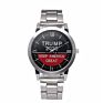 B1710 President Donald Trump Keep America Great Men Watch Business Stainless Steel Belt Quartz Wristwatch Trump Watch