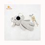 Baby Activity Gym Sensory Toys Crochet Animal Doll Teether Pendant