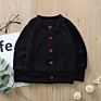 Baby Girls Autumn Sweater Coat Fall Color Burgundy Black Grey Pink Long Sleeve Soft Cotton Tops Sweater Jacket