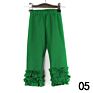 Baby Girls Ruffle Leggings Mustard Olive Teal Dark Peach Plum Dust Pink Triple Pants Toddler Newborn Kids Icing Leggings