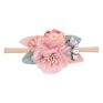 Baby Nylon Artificial Floral Hairband Soft Head Bands Artificial Flower Newborn Kids Hair Accessories for Baby