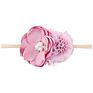 Baby Nylon Artificial Floral Hairband Soft Head Bands Artificial Flower Newborn Kids Hair Accessories for Baby