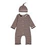 Baby Romper Cap Set Cotton Baby Girl Boy Jumpsut Long Sleeve Rompers Set