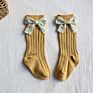 Baby to Toddler Girl Socks with Floral Bows 0-5 Years