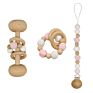 Baby Toy Gift Set Baby Rattle Teether Pacifier Clip Chain Kit
