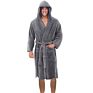 Bath Robe Cotton Soft Plain Black Coral Fleece Men's Robe Pajamas Autumn and Bathrobe Male plus Size and Grow a Bathrobe