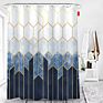 Bathroom Shower Curtain Liner Customized Style Stripes Modern Packaging Colorful Hotel Feature Eco Material Size