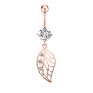 Beach Gold/Silver Plated Stainless Steel Body Piercing Jewelry Women Star Crystal Moon Pendant Belly Button Rings Barbell