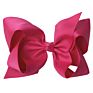 Big 6" Hair_Bows Clips Solid Color Grosgrain Ribbon Larger Hair Bows Alligator Clips Hair Accessories for Baby Girls Infants