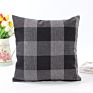 Black and White Farmhouse Decorative Square Checkers Throw Pillow Covers 18X18 Inches Buffalo Check Plaid Cushion Cover