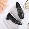 Black Autumn Women 'S Casual Self Cultivation Comfortable Commercial Heel Shoes