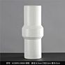 Black Spot White Matte Floor Vase Modern Porcelain Top Vase