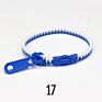 Blues Promotion Simple Double Colors Easter Basket Stuffers Fidget Toys Plastic Resin Zipper Bracelet for Children