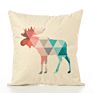 Bohemian Cartoon Animal Pattern Linen Cushion Cover Sofa Festival Pillow Cover Supports Pattern