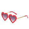 Boy for Girls Style Wave Framed Heart Wheatstraw Children Recycled Kids Sunglasses
