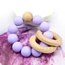 Bpa Free Baby Wooden Toys Teether Infant Baby Rattle