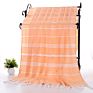 Bright Colored Two-Striped Beach Towel Pestemal Turkish Hammam Spa Towel Organic %100 Cotton Bath Towel Made in Turkey