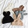 Bunny Ear Knitted Hat Lovely Unisex Rabbit Ear Windproof Knitted Hat for Season