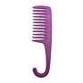 Buy Barber Braiding Large Plastic Resin Curly Widetooth Wide Teeth Tooth Detangling Shower Hair Comb Set with Hook Logo