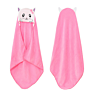 Candy Color Cartoon Baby Bath Towel Cotton Children Beach Towel Baby Hooded Towel