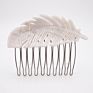 Canyuan Leaves Feathers Hair Combs Decorative Plastic Classical Tortoiseshell Cellulose Acetate Combs