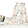 Cartoon Printing 100% Organic Cotton Muslin Baby Swaddle Blanket